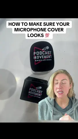 Advice for making sure your logo looks 10/10 on your microphone covers #microphone #mic #miccover #chiefswagofficer #interview #podcast 