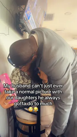 The girls be tired of his 1000 kisses 🙄😂#bestdad