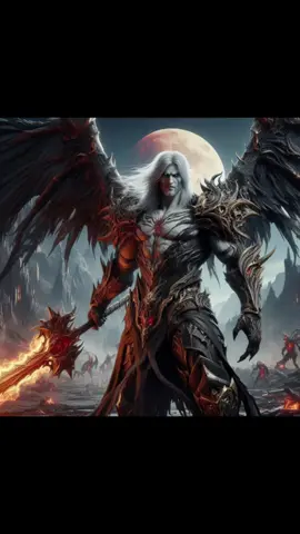 Celestial demon hunter and the keeper of balance between darkness and light. #ai #aicontent #4k #wallpaper #videos #art #dark #fantasy #supernatural #hunter #demon #celestial #balance #midjourneyart #aestheticvideos #fyp 