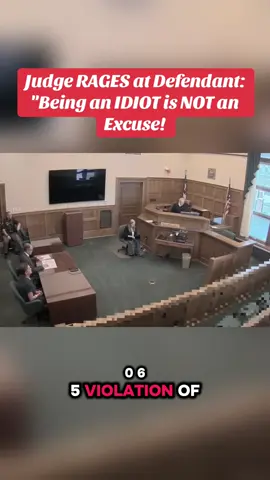 Judge RAGES at Defendant: 