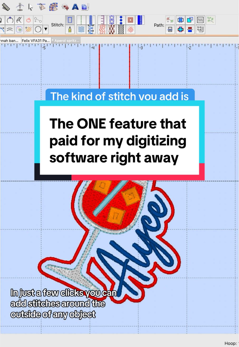 Digitizing is hard, but this is a tool you can use immediately!  #embroidery #embroiderymachine #machineembroidery #machineembroiderytips #machineembroiderydesign #embrilliance #beginnerembroidery #embroiderytips #embroiderydigitizing 