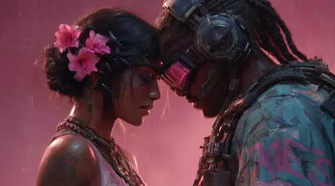#ai #genai #video #flirt #attraction #scifi #animation 