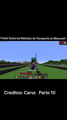 Probé Todos los Métodos de Transporte en Minecraft #Minecraft #minecrafttutorial #minecraftmemes #minecraftbuilding #fyp #paratii 