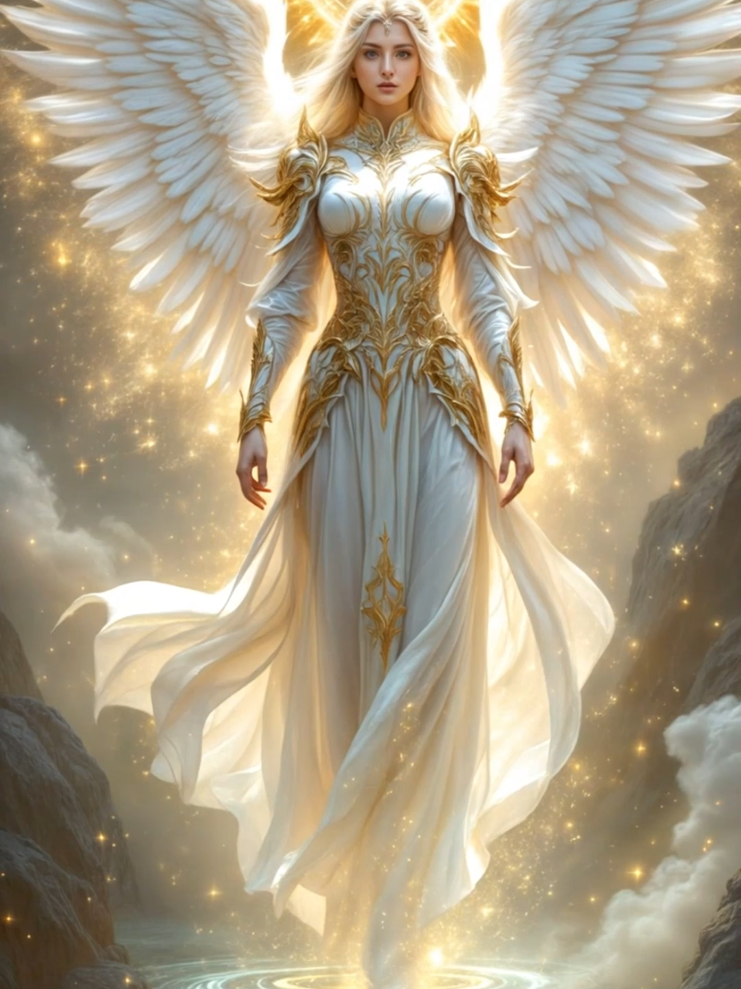Live Wallpaper | Angel of Light #angel #celestial #livewallpaper #heavenly #divinebeauty #ethereal #fantasy #guardianangel #wallpaperoftheday #fantasywallpaper #aivideo
