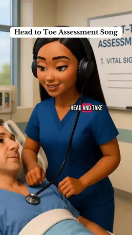 POV: You finally memorize the head-to-toe assessment because Nurse Jae turned it into a song 😩🙌 Tag your study partner and save this for check-offs! #HeadToToeAssessment #NurseTok #NursingStudentLife #NursingSchool #NursingSongs #NCLEXPrep #NurseJae #StudyTok #ClinicalCheckOffs #FutureNurse #RNStudent #TikTokNurse #nursingsong 