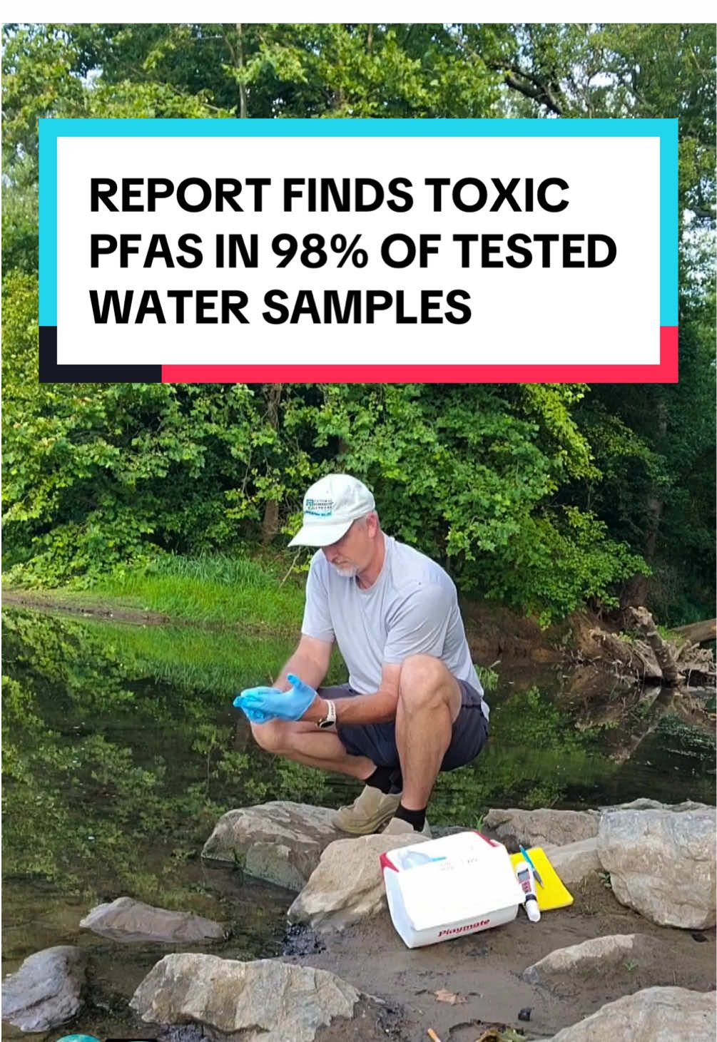 In @waterkeeperalliance ‘s most recent PFAS report, a shocking 98% of tested water samples contained one or more types of PFAS (including our site tested at Opequon Creek in West Virginia). PFAS contamination is so widespread, yet there is still a serious lack of legislation requiring PFAS regulation and monitoring.  Furthermore, industrial pollution sites contributing to PFAS contamination often impact low-income communities and communities of color which are typically situated closest to these sites. It is time to get set stringent regulations on PFAS and ensure the public has access to clean and SAFE water!  Read the full report here: https://drive.google.com/file/d/1LGKXuZlHcXMuj5z9IOtiWvDMcxNzI-c7/view?usp=share_link. #pfas #cancer #breakingnews #environment #potomacriver #cleanwater #potomac #riverkeeper #conservation #waterislife #cleanrivers #watershed #waterways #foreverchemicals #pollution #toxic