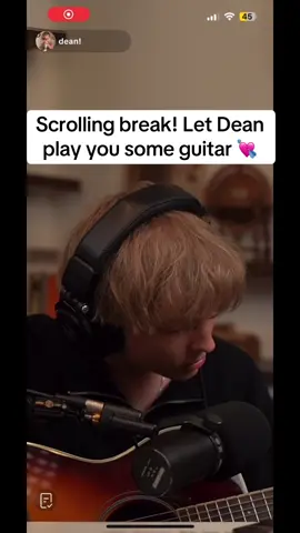 Dean playing guitar #deanwithers 
