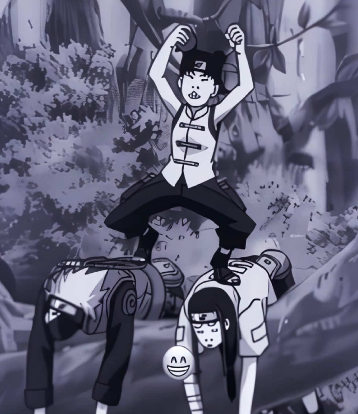 😁 #kakashi #neji #tenten #shinobi #konoha #kamesquad 