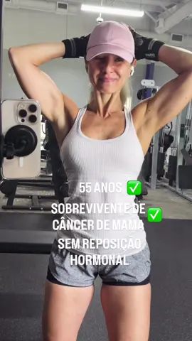 55 anos, sem reposição hormonal, sem testosterona, com sintomas de menopausa.  Eu estou me descrevendo ou descrevendo VOCÊ?  #Cancerdemama #menopausa #treino #ombro