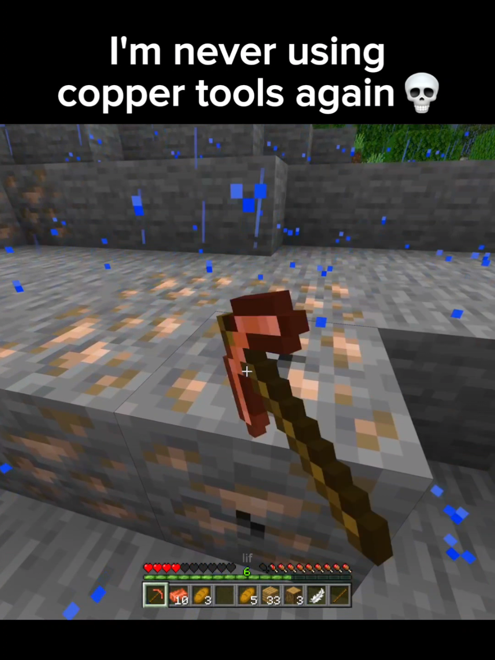never again bro... 💀 #Minecraft #minecraftmemes #minecraftclips