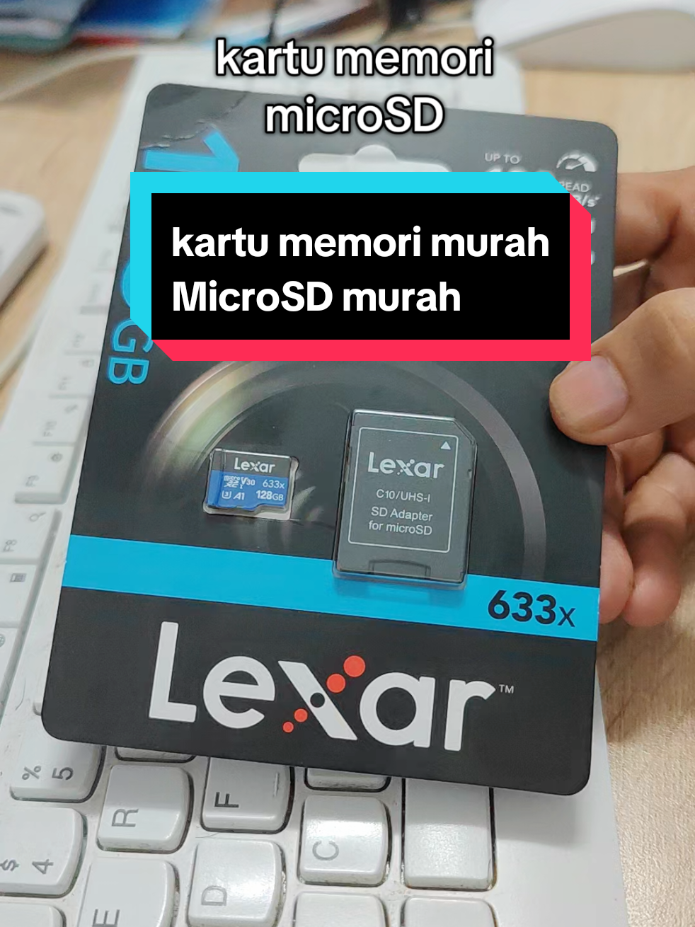 kartu memori microSD murah untuk CCTV handphone merk Lexar #lexar #microsd #kartumemori #memorycard 