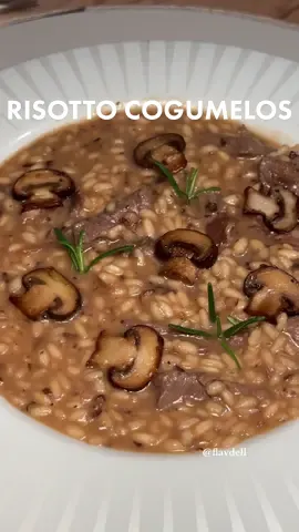 risotto de cogumelos com mignon 🍄‍🟫✨