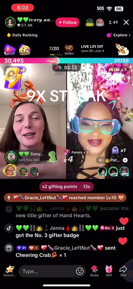 9X STREAK #tiktokbattles #reposting #repost #awesome #fyppppppppppppppppppppppp #epic #fyp #foryoupage @👑PattyD🫡🛝 @💚💚𝓲𝓿𝓸𝓻𝔂 𝓪𝓷𝓰𝓮𝓵 💚💚 @💚💚JamminGears💚💚 @🦇💚❤️‍🩹GENO❤️‍🩹💚🦇🖕🤝 @💰💰💚Harley💚🧩💰 @💗Tenderheart💗💚 @30secsniperjon✨❤️‍🩹🐦‍🔥🖤 @weldergirl80 - team Casper TTM 