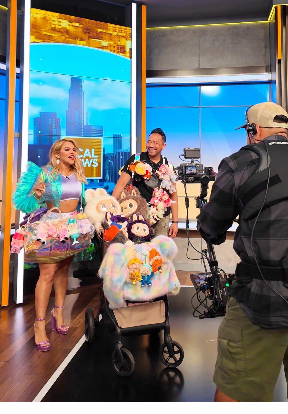 BEHIND THE SCENES Vlog 😱 Thank you so much @kcalnews for having us 💗 We had an amazing morning sharing our Labubu Collection on TV 📺  Come visit us at @TheLabuTiqueShop the Most Viral Labubu Shop  #thingstodoinoc #cityoforange #bandsforarms #bands4arms #b4a #photoops #theoc #popup #mrkristoff #mrkristoffthecat #theanaheimpopups #theanaheimpopupshop #labubu #labubus #popmart #themonsters #excitingmacaron #haveaseat  #cbsnews