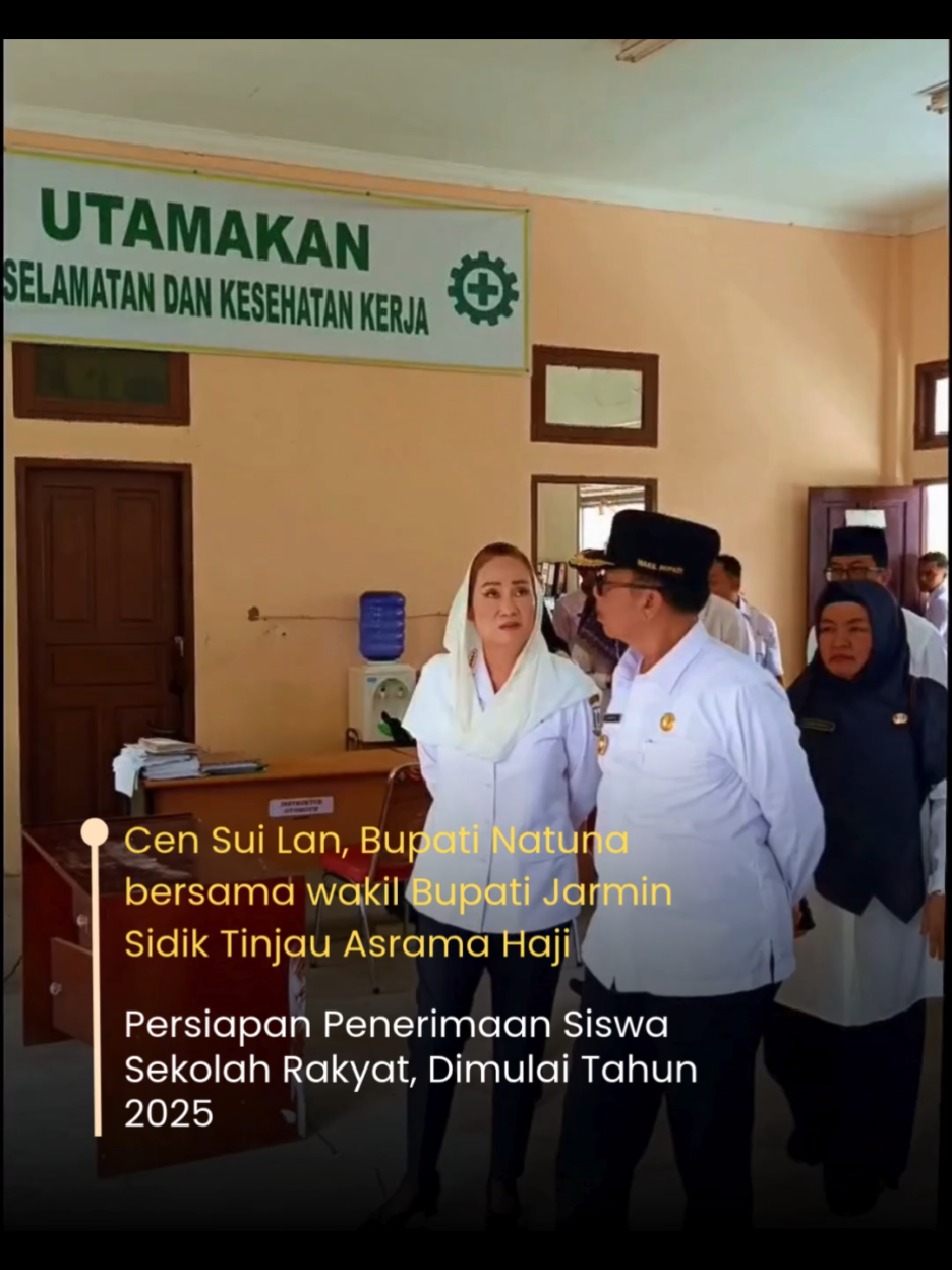 Bupati Natuna, Cen Sui Lan, menyampaikan bahwa Sekolah Rakyat mulai menerima siswa baru untuk tahun ajaran 2025. Program ini merupakan bagian dari upaya pemerintah daerah dalam mewujudkan pemerataan pendidikan, khususnya bagi anak-anak dari keluarga kurang mampu di Natuna sebagai wilayah perbatasan. Cen Sui Lan mengatakan, sebagai langkah awal, pemerintah daerah akan memanfaatkan bangunan Asrama Haji di Ranai sebagai fasilitas sementara. Gedung ini disiapkan untuk menampung 100 siswa selama tahun pertama, sebelum gedung permanen Sekolah Rakyat selesai dibangun. #sekolahrakyat  #bupatinatuna  #censuilan  #natuna  #bordingschool  #natunamaju  #perbatasan  #www.gudangberita.co.id #www.kabarbatam.com