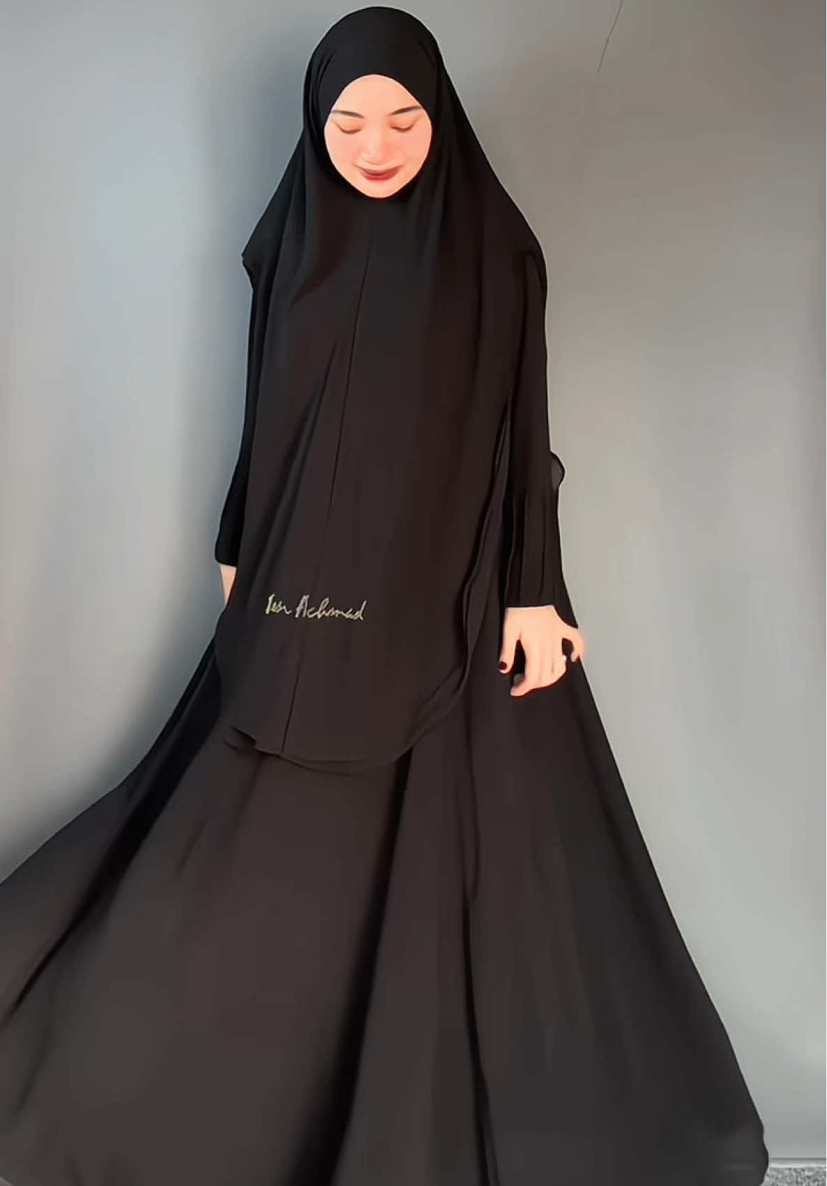 Kenapa baru nemu Abaya & French khimar secantik ini ya Allah😭😭😍 #abaya #dress #gamis #frenchkhimar #setfk 