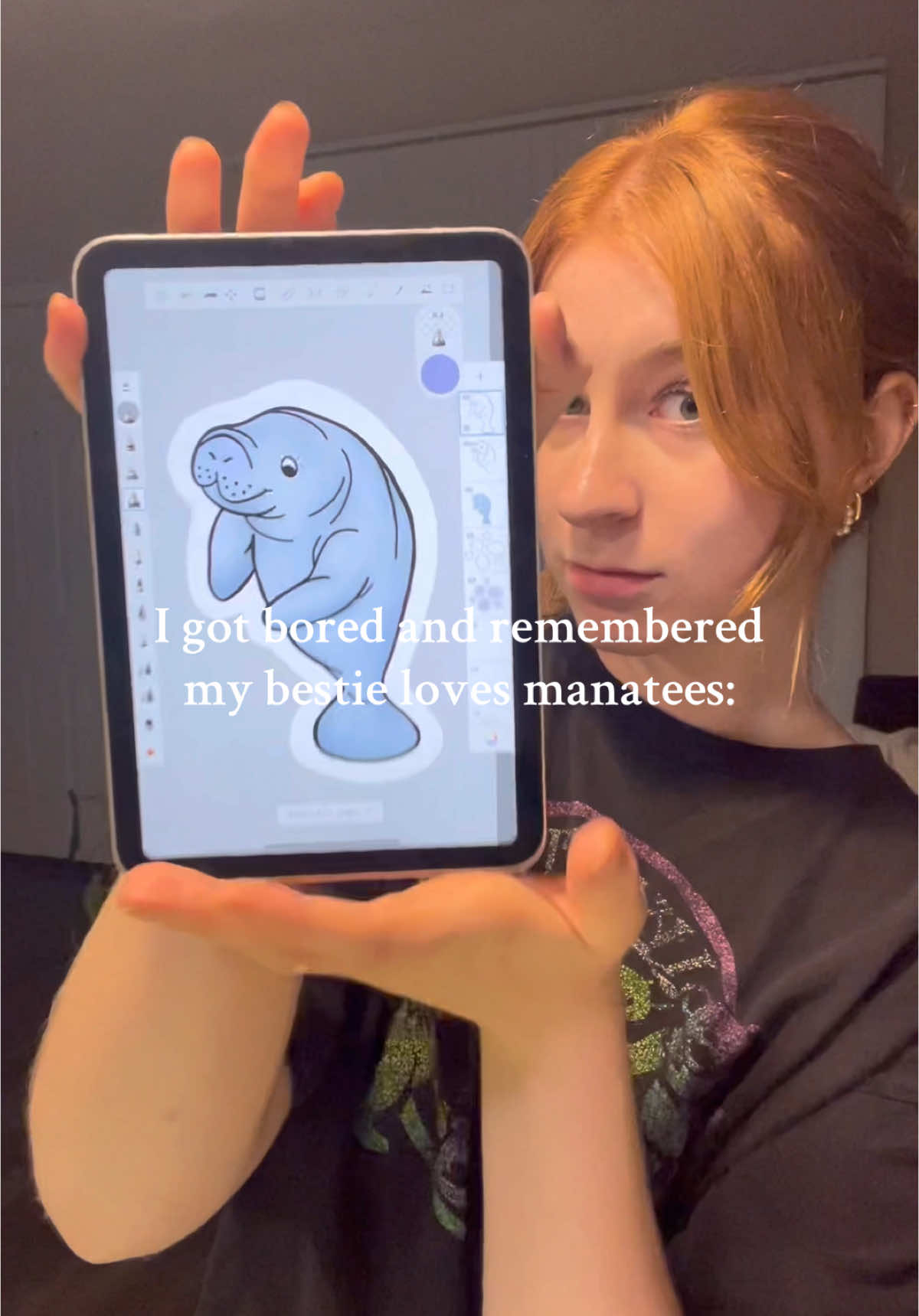 Manatee suncatcher !!☀️🌈 (ps she liked it yay !) @Sydney | Chicago Photographer @Cricut #cricut #cricutprojects #suncatcher #suncatchersticker #DIY 