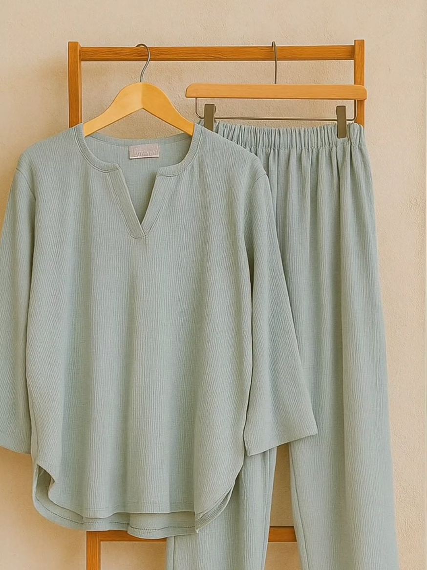 setelan wanita terbaru 2025 one set misty knit premium import Id 130 xxl jumbo bb 80 kg stelann baju dewasa kekinian Celana Lembut simply grey #fyp #viral #fashion #xyzabc #oneset #onesetwanita #setelan #sepatuwanita 