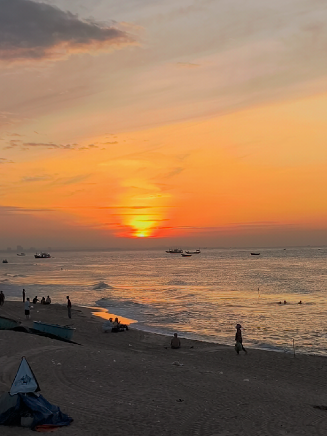 Bình minh làng chài phước hải 3-7 🏖️ #langchaiphuochai #phuochaivungtau #dulich #binhminh #phuochaibeach 