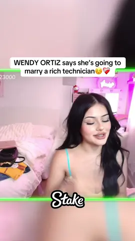 WENDY ORTIZ says she’s going to marry a rich technician☺️❤️‍🩹 #wendy #wendyortiz #ddg #twitch #fyp #viral Wendy Ortiz on twitch 