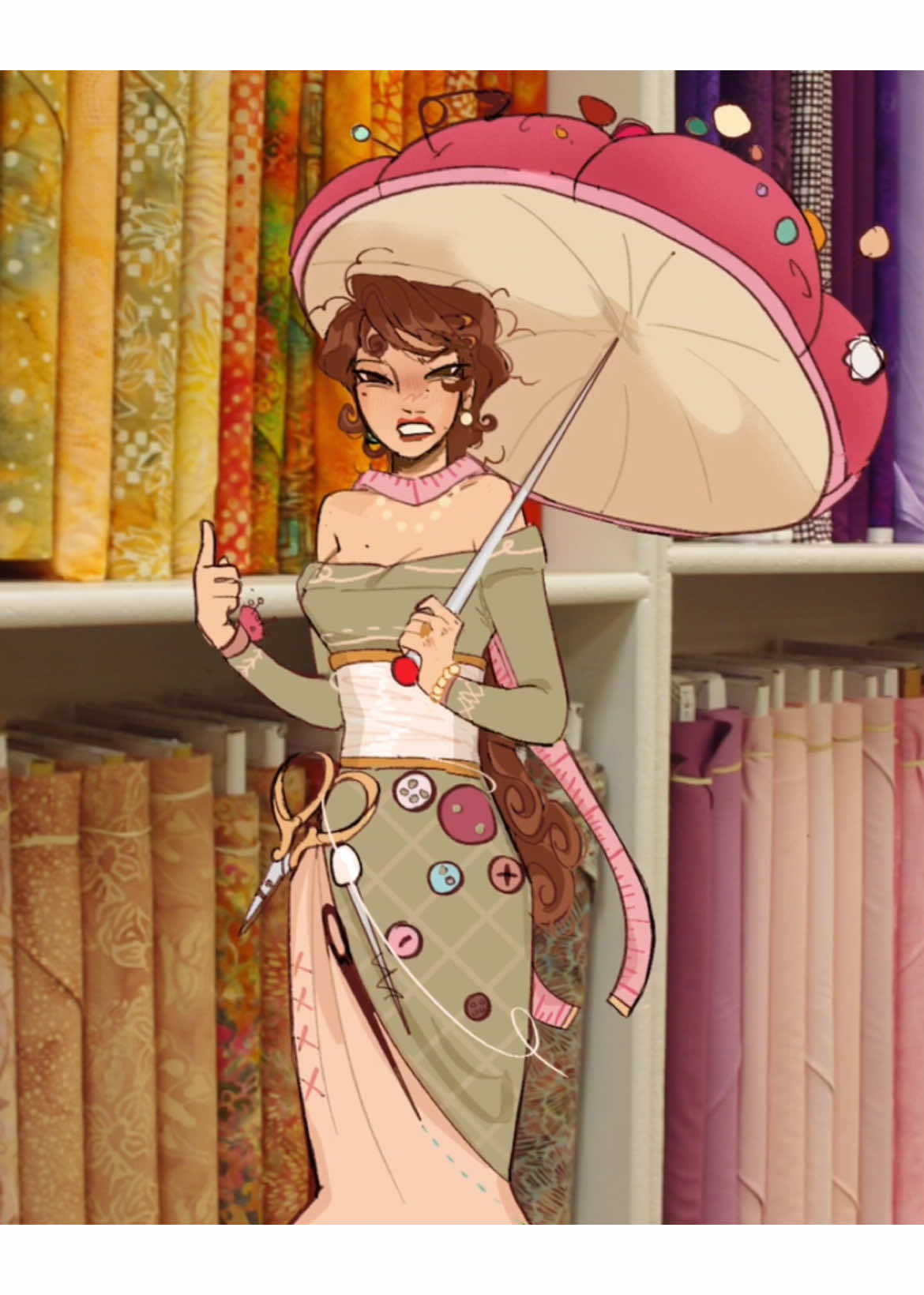 The Hanks and my thing oc Taylor! If this flops I’m gonna repost this too too long Taylor strives to create fashionable and runway worthy clothes. The hanks bug her to make silly alterations like their wingsuits but Taylor doesn’t deem that necessary.  I had way too much fin w this I was giggling to myself so much lol #dateeverything #dateeverythinggame #animatic #thehanks #thehanksdateeverything #dateeverythingoc #ocxcannon #sassychapgames #fyp #oc #dateverything 