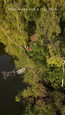 Treehouse getaway for 2 🌳 📍Treetop Hideaways, Woodhall Spa  #treehouse #couplesgetaway #staycation #UK #treetophideaways #lincolnshire #rowingboat #lakeview #outdoorbath 