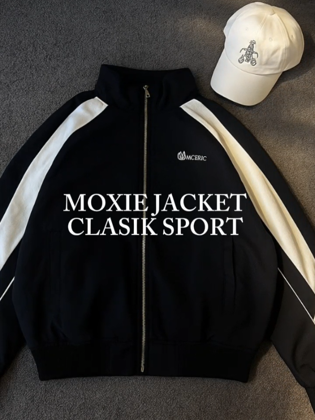 moxie JACKET clasik sport✨📈 #rekomendasioutfit #moxiejacket #jaketsport 