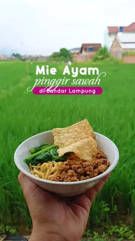 Makan mie ayam di pinggir sawah, mantep yekan. Di Bandar Lampung kok ini, ada yg sudah kemari? Namanya @bakso.tani  Rasa, harga dan suasananya cakep. Layak di coba. Lokasi dan harga ada di video ya manteman✨ #mieayambaksotani #lampunginfo #kulinerlampung #bandarlampung #foryoupage #fyppppppppppppppppppppppp #fypシ゚ #placetogolampung #jelajahjajan 