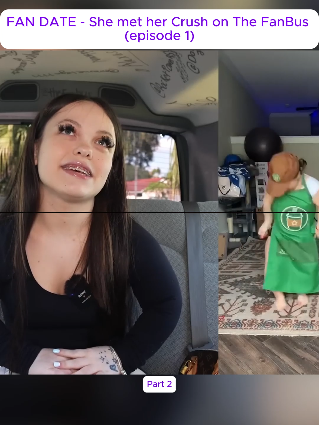 Part 2 FAN DATE - She met her Crush on The FanBus (episode 1) #BusConfessions #TheFanBus #Confessions #fyp #show #DonaldTrump #DoubleDose #Pop #noel #merrychrismas #TheFanBus #viral_videos #ClosetTour #FashionGoals #sneakerheads #outfit
