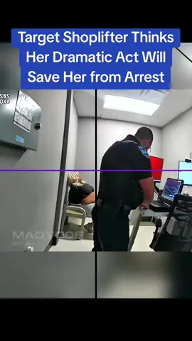 Target Shoplifter Thinks Her Dramatic Act Will Save Her from Arrest #police #cops 