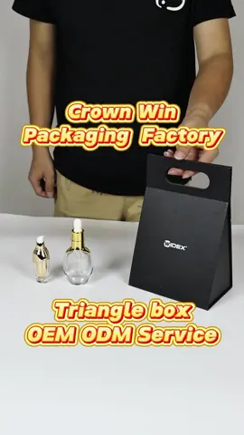Do you like this triangle gift box?Crownwin packaging provides OEM ODM service.#packagingmanufacturer #packagingfactory #giftbox #chinapackaging #explore #magneticbox 