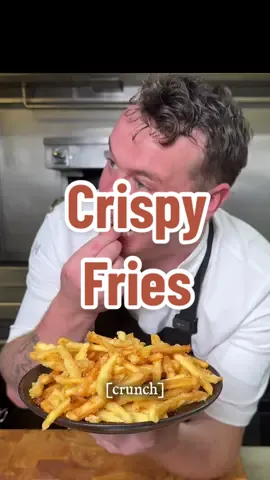 Our secret to super crispy fries 🍟