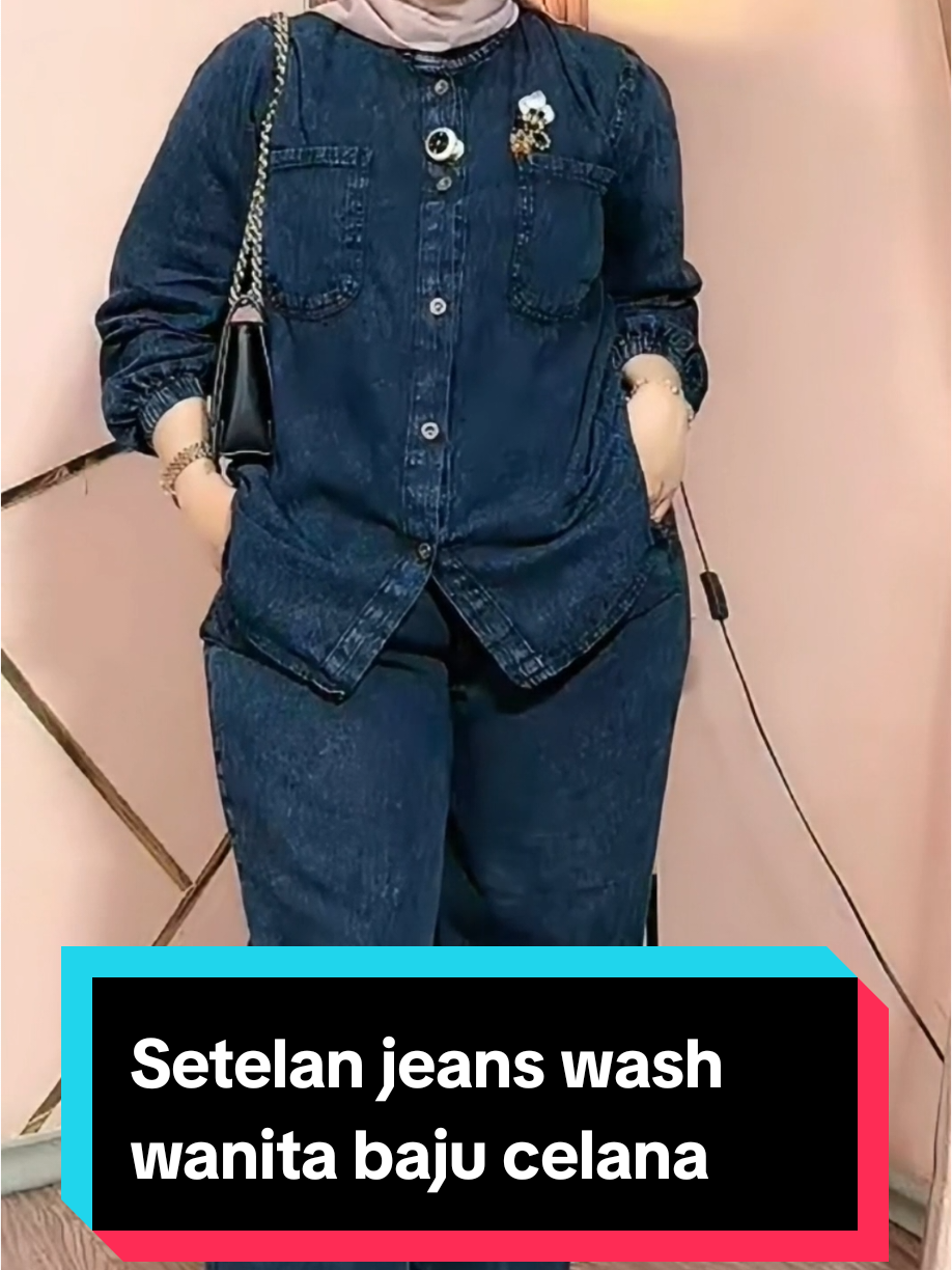Setelan jeans wash atasan wanita dan celana kulot jeans wanita terbaru setelan wanita remaja dewasa muat dari BB40 sampai BB100 bisa pakai #setelan #setelanwanita #setelanjeans #setelanwanitaterbaru #jeanswanita #jeanswash #setelanwanitajumbo #setelanwanitaviral #cod #bismillahfyp 