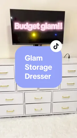 This dresser can hold a tv with no problem and is perfect for that first apartment or dorm room!  #dormroomessentials #dormroomdecor #storage #dresser #tvstand #tiktokfurniture #firstapartment #budgetfurniture #affordablefurniture 