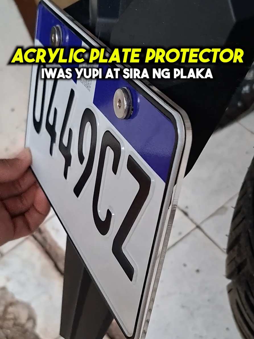Blank Acrylic Plate Protector para iwas sira at yupi ng plaka 🔥 #plateprotector #platenumbercover #platenumberprotector #hondaclickaccessories #motorcycleaccessories 
