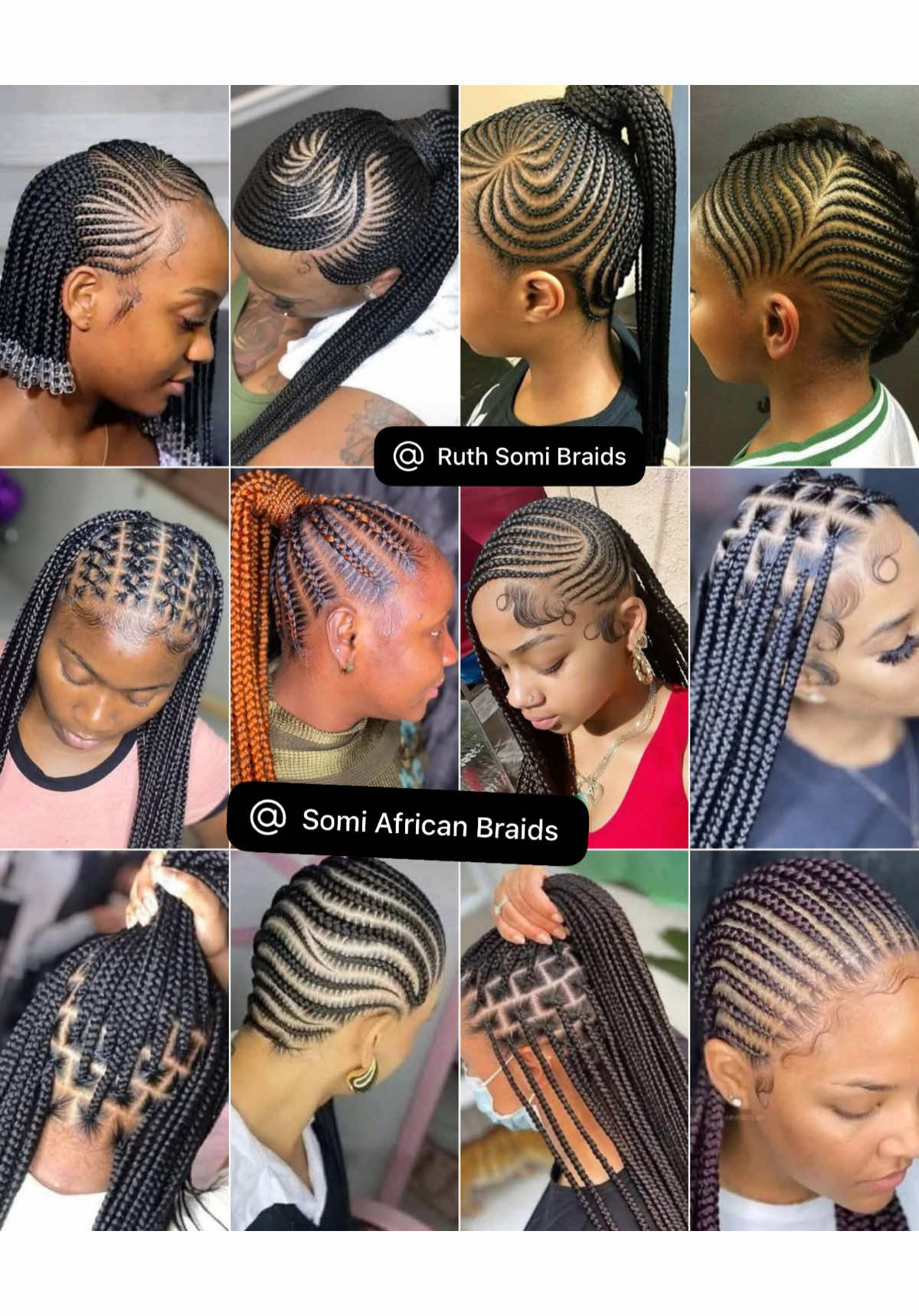 Beautiful hairstyle idea.🥰🥰 #videoviralシ #reelsfypシ #FYP #KnotlessBraids #BraidedBySomi #fypシ゚viral #treebraidstutorial 