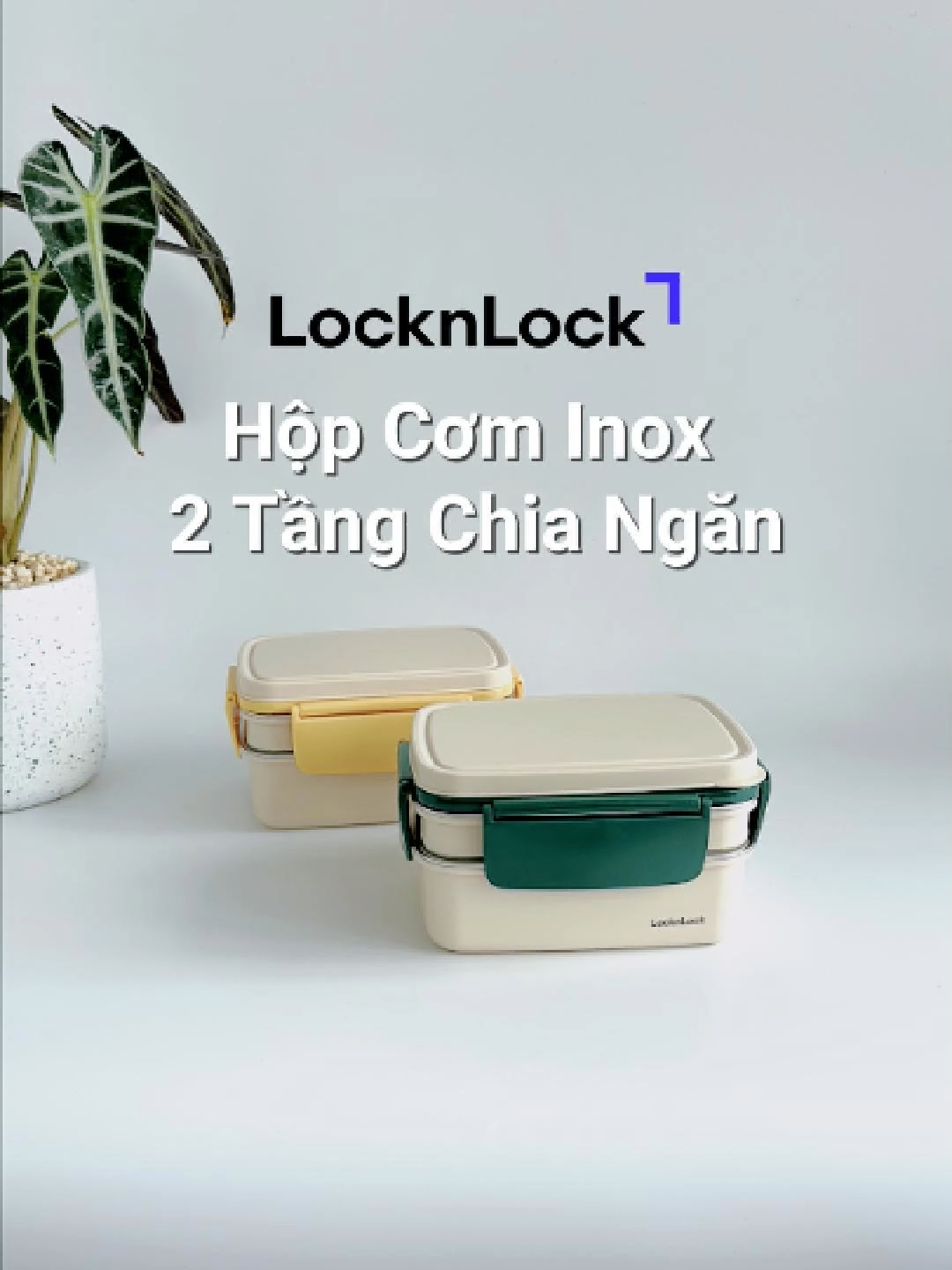 Chia ngăn thông minh, giữ trọn vị ngon cả ngày dài. Hộp Cơm Inox 2 Tầng LocknLock LCB500 1.6L #locknlock #locknlockvietnam #hopcomvanphonglocknlock #hopcomvanphong #hopcom2tang #hopcomhaitang #lunchbox #lunchboxlocknlock