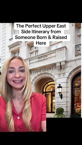 The perfect Upper East Side itinerary from someone born and raised here #uppereastside #nyc #travel #greenscreen credit to @Sarah Hodgson who already voiced a lot of these recs in her fab video! 