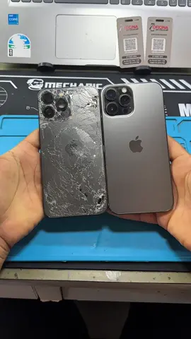 Devolvendo a vida a este iPhone 13 Pro Max todo quebrado, tela sem mensagem desconhecida #manutencaodecelular  #reparodecelular  #iphone13promax
