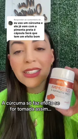 A cúrcuma só faz efeito se você tomar ela assim! Precisa estar ligado a um óleo rico em TCM ou a piperina que encontramos na pimenta preta! Nesse video tem cúrcuma 60 cápsulas com cupom de 10% até 04/07/25’ aproveita e já garante o seu #bodyaction #curcuma #pimentapreta #piperina #antiinflamatorio #natural #tcm #tiktokshop #tratamento #cupom #vitaminaE #meuquintalemporio 