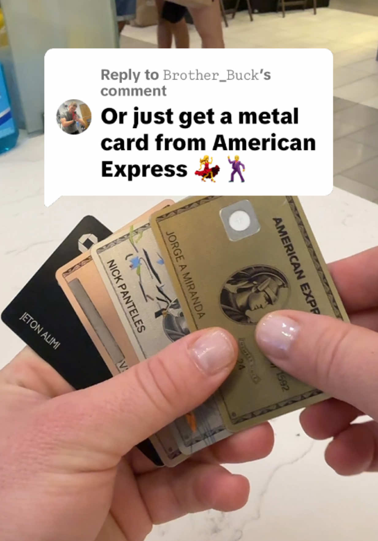 Replying to @𝙱𝚛𝚘𝚝𝚑𝚎𝚛_𝙱𝚞𝚌𝚔  If you think your American Express or Chase or Robinhood or CashApp card is metal, think again! #customcreditcards #sawgrassmills #metalcards #laserengraving #upgrade #goldcard #blackcard 