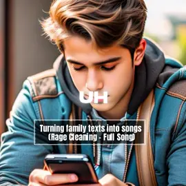 Turning family text messages into a song! (Rage Cleaning - Full Song)(Made w/ SUNO AI)#dadlife #familylife #text #cleaning #funny @Suno 