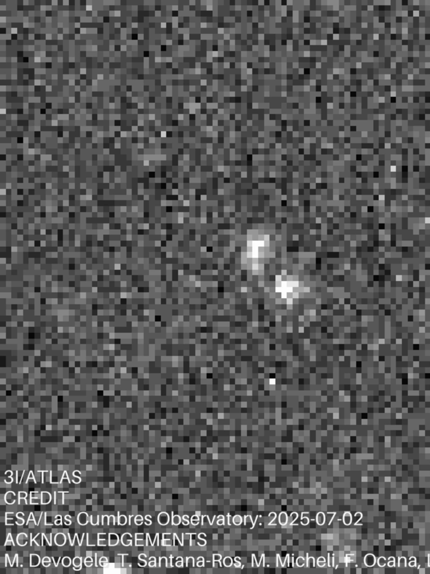 🚨 CONFIRMED: A11pl3Z is now officially 3I/ATLAS 🚨 Interstellar Comet Verified by ESA We posted about this yesterday when it was still known as A11pl3Z. Now it's confirmed. The object has been officially designated 3I/ATLAS, making it the third confirmed interstellar visitor ever observed. This is an extremely rare opportunity to observe something from outside our own star system. 📸 ESA and Las Cumbres Observatory 🔭 Credit: M. Devogele, T. Santana-Ros, M. Micheli, F. Ocaña, L. Conversi #3IATLAS #A11pl3Z #InterstellarComet #ESA #SpaceNews #AboveTheNormNews