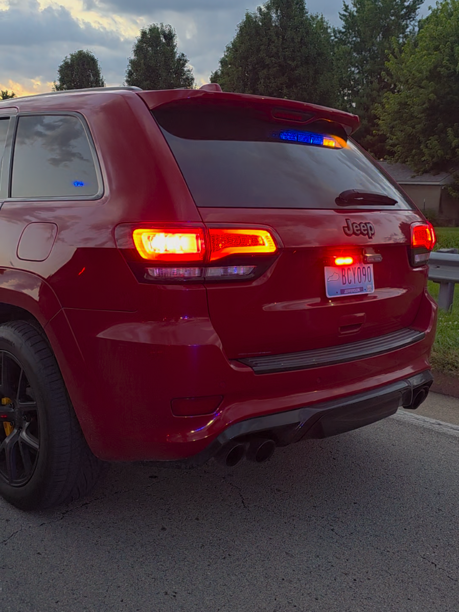 Louisville Metro Traffic Unit Unmarked Jeep Trackhawk #trafficunit #police #policecar #unmarkedpolicecar #lawenforcment #trackhawk #jeep #jeeptrackhawk #mopar #moparnocar #whelen #code3 #fyp #fypシ #lightsandsirens 