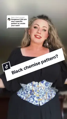 Replying to @Sam I didn’t use a pattern and I didn’t even really create one, it was all done with rough estimates of length and audacity 😂 #costuming #sewing #sewingtok #renfaire 