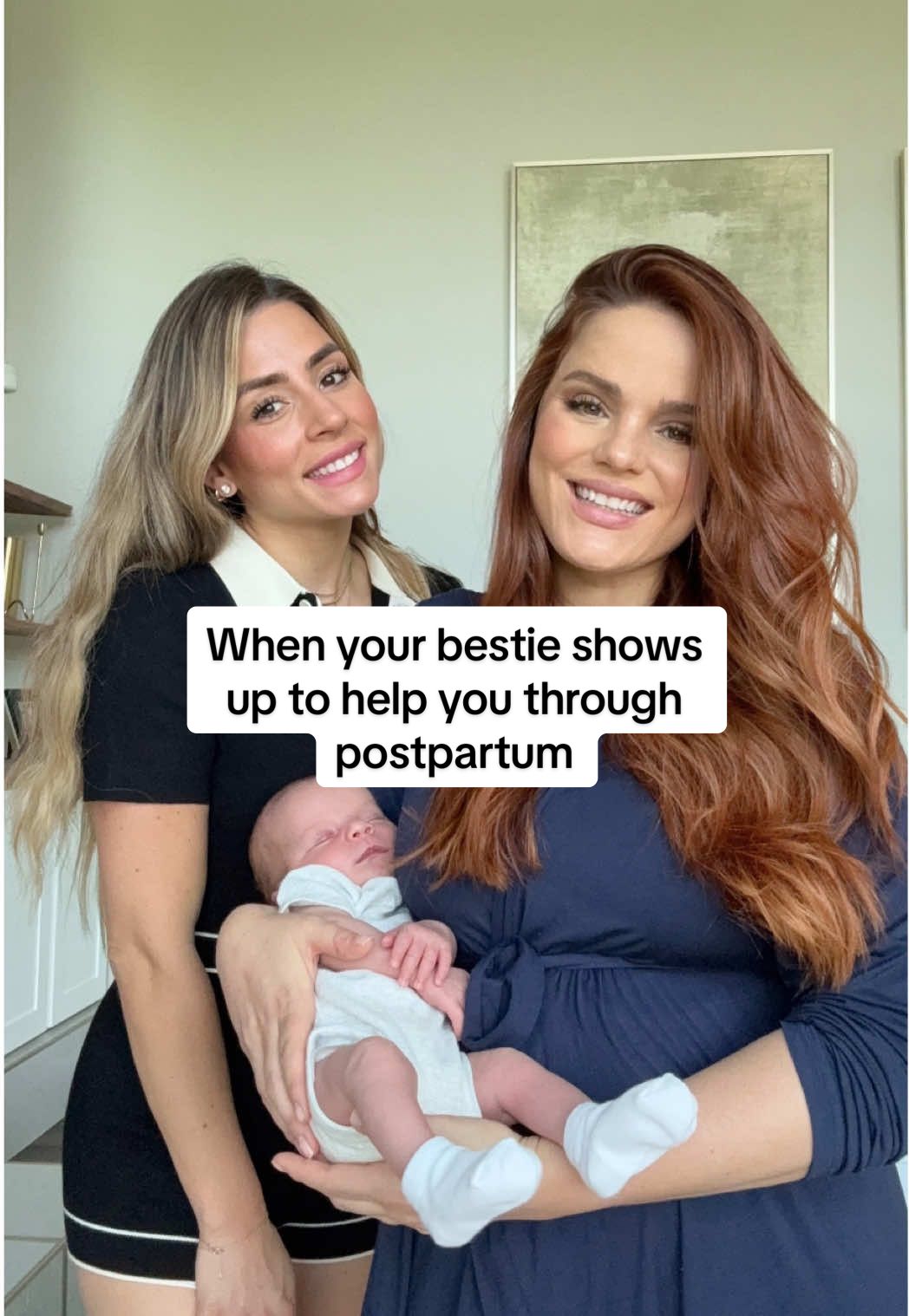 the real ones…she flew from Canada just to meet her godson and support me in postpartum 🩵 #bestfriend #postpartum #supportsystem💖 #takesavillagetoraiseachid 