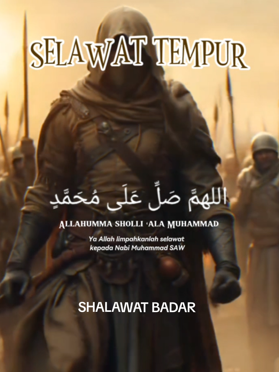 SHALAWAT TEMPUR / SHALAWAT BADAR #shalawat #sholawattempur #shalawatnabi #shalawatan_yuk  #tawakal #taubat #pasrah #CapCut  