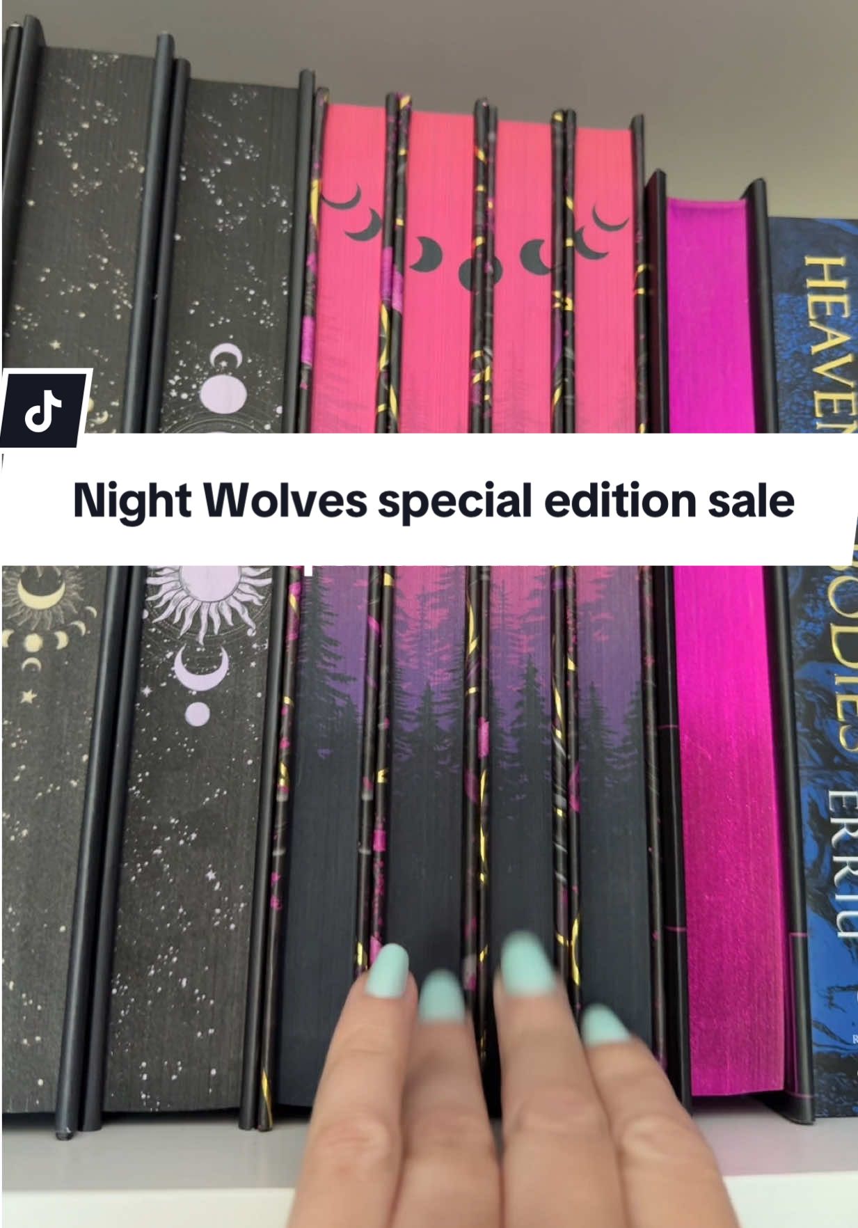 The Night Wolves series special edition hardcover set is on sale! Don’t forget those coupons. Wolf shifter romance with spice!  Tropes: 🐺 Wolf shifters  🐺 Fated mates 🐺 Enemies to lovers  🐺 Forbidden romance  🐺 Forced proximity  #JulianaHaygert  #NightWolves #RiteWorld #WolfShifters  #SpicyRomance #RomanceBooks #SpecialEdition #SprayedEdges #ContinuousSprayedEdges #FatedMates   