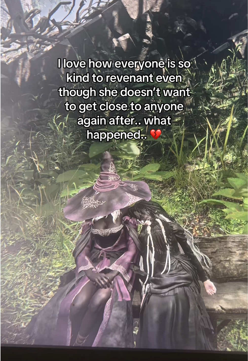 all their voice lines being so patient and sweet to her brb gonna go sob 🥹 #revenant #recluse #eldenring #nightreign 
