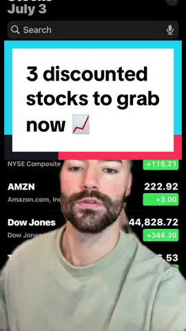 3 discounted stocks to grab now 📈 #stocks #investing #stockmarket 